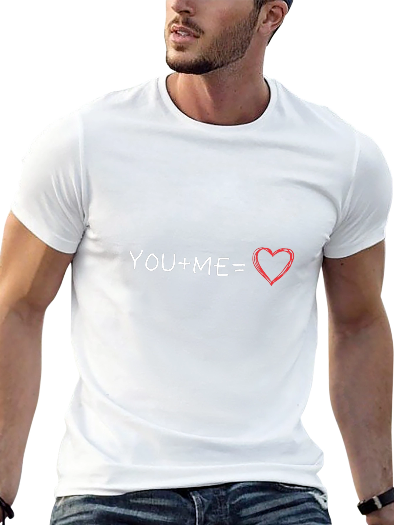 You + Me = Love Graphic Tee