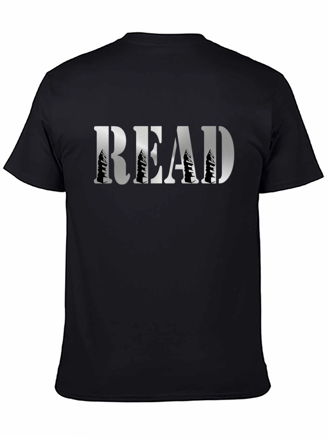 Read Forest Graphic Tee - Black Cotton T-Shirt