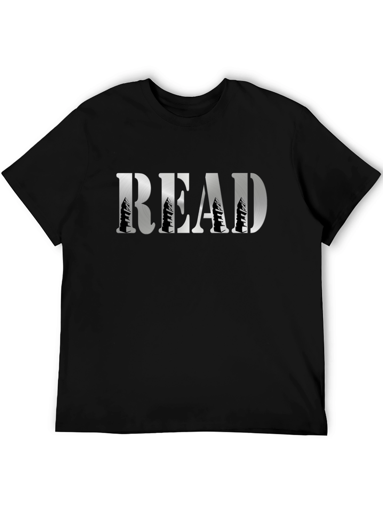 Read Forest Graphic Tee - Black Cotton T-Shirt
