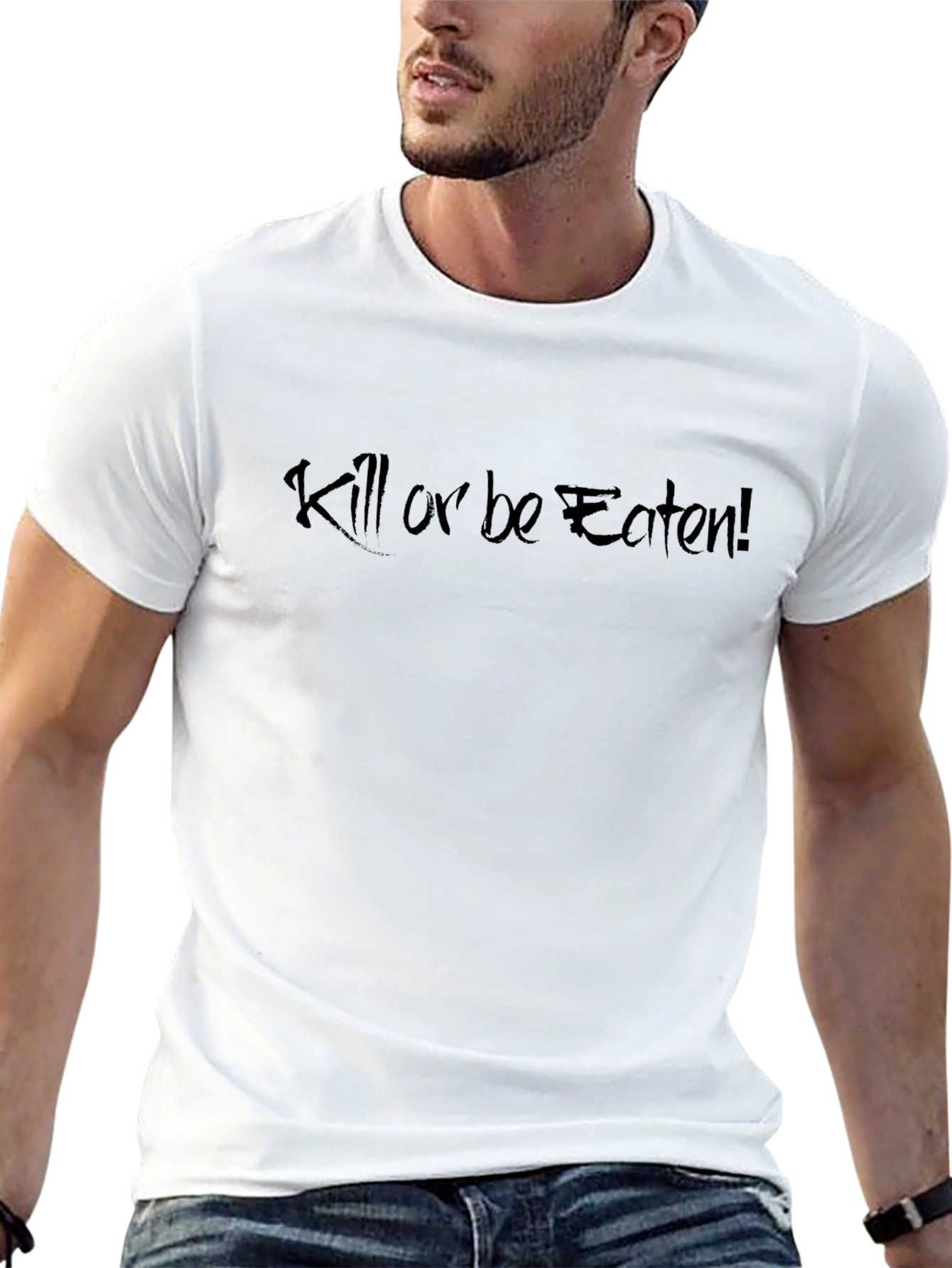 Kill or Be Eaten Black Graphic Tee