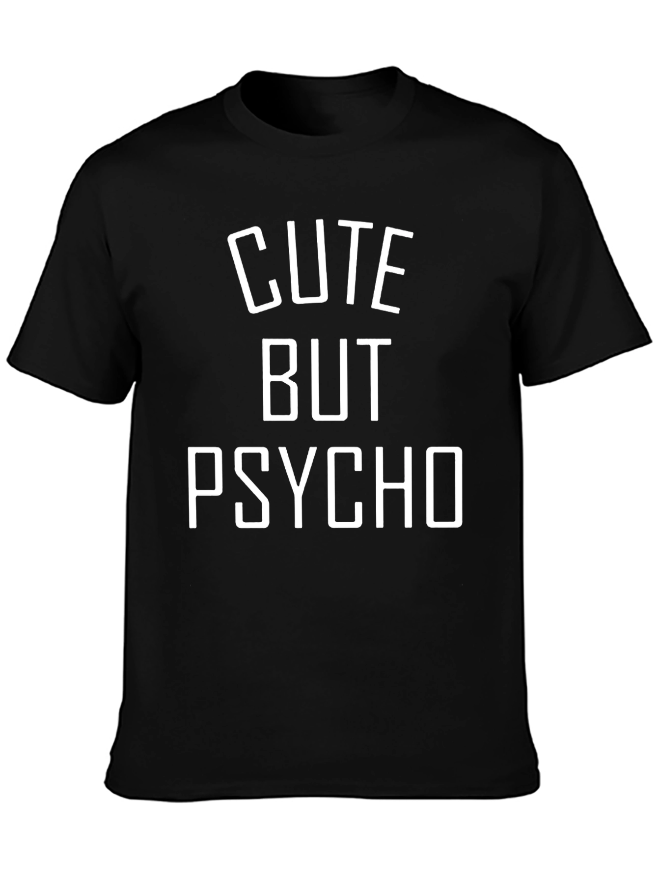 Cute But Psycho Graphic Tee - Mens Black T-Shirt