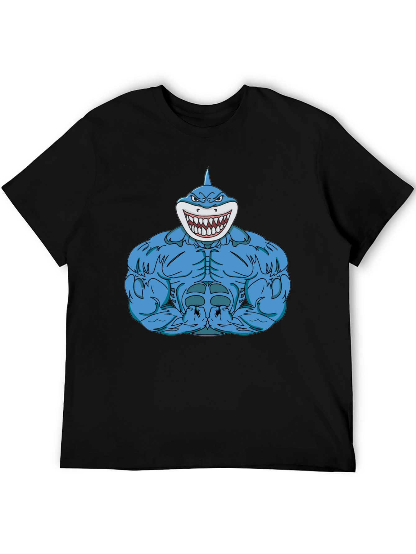 Shark Muscle T-Shirt - Bold Graphic Tee