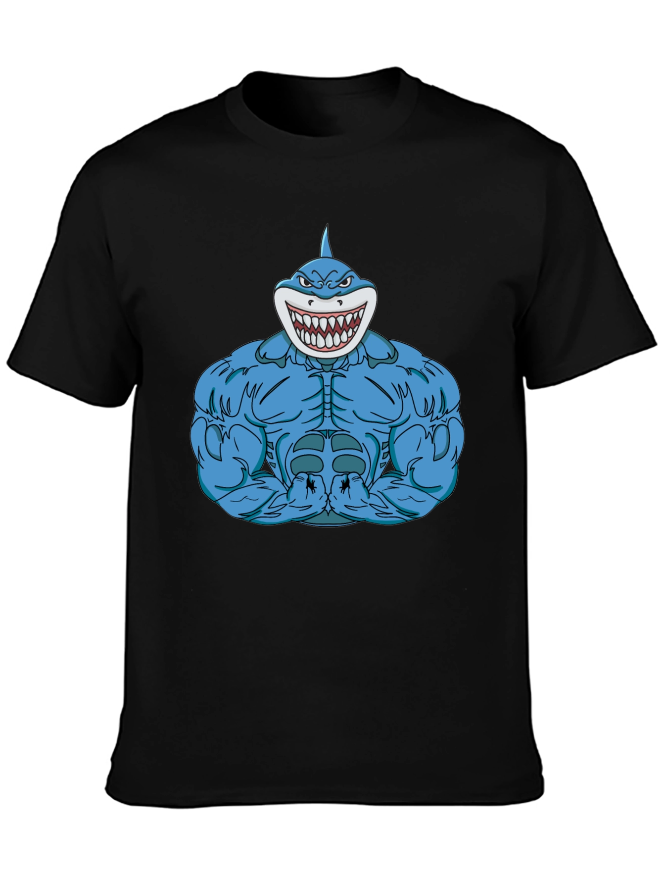 Shark Muscle T-Shirt - Bold Graphic Tee