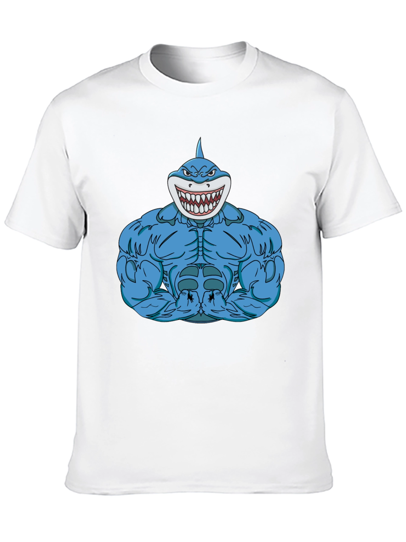 Shark Muscle T-Shirt - Bold Graphic Tee