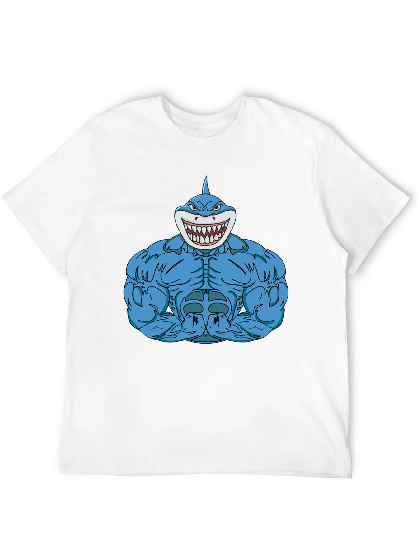 Shark Muscle T-Shirt - Bold Graphic Tee