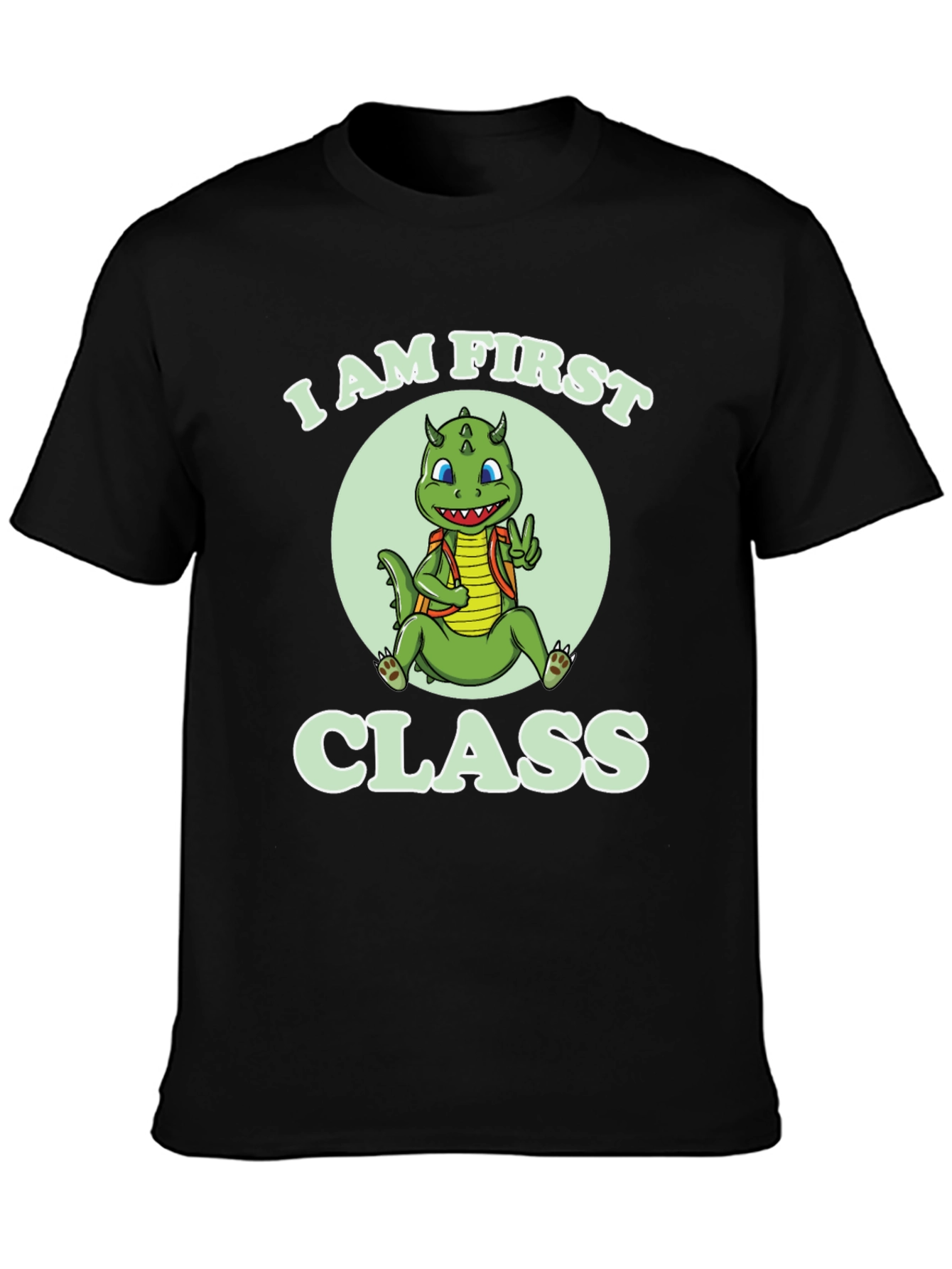 I Am First Class T-Shirt - Cute Dragon Tee