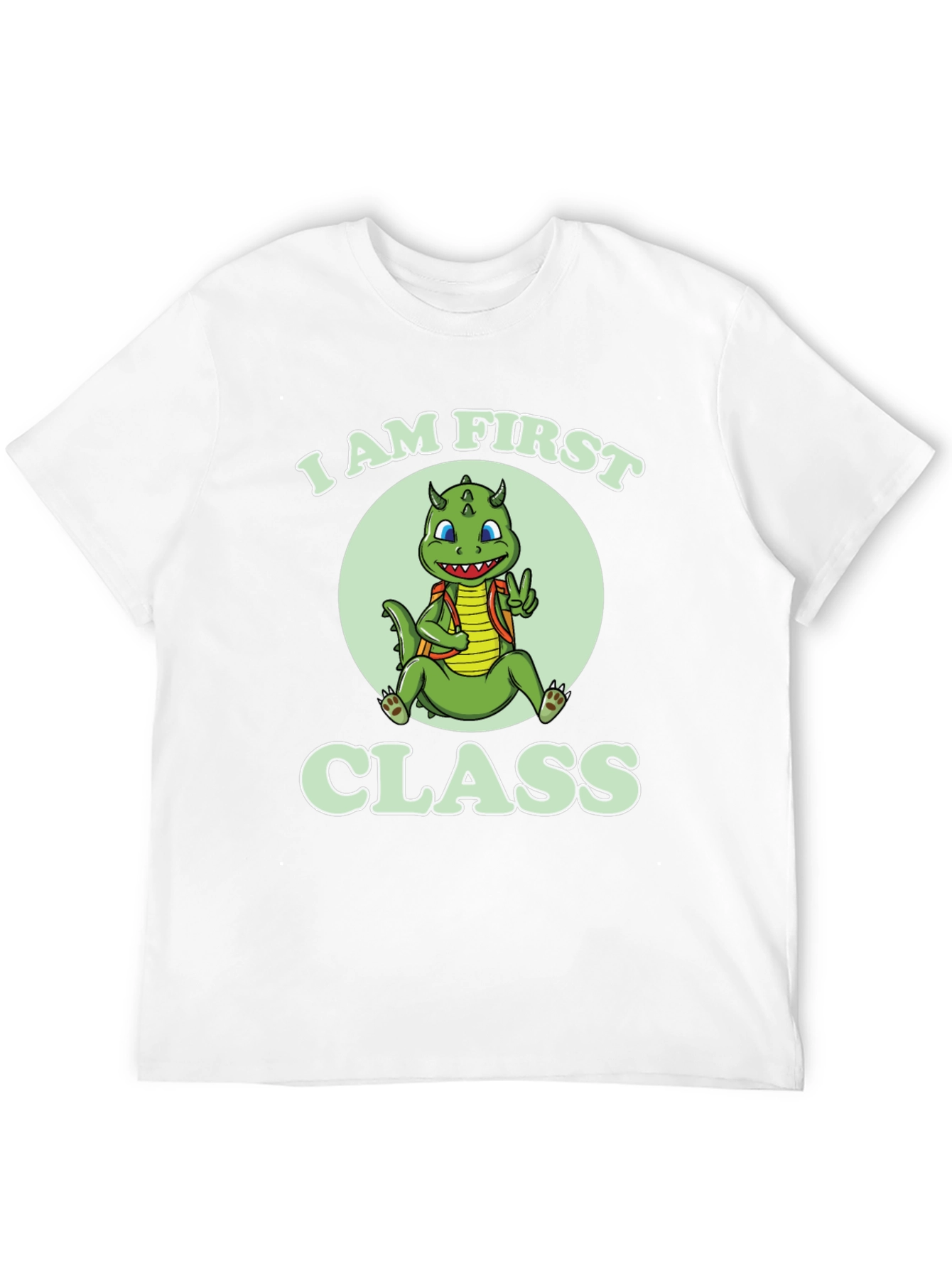 I Am First Class T-Shirt - Cute Dragon Tee