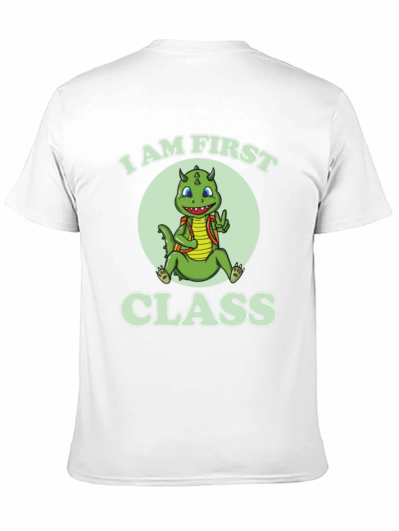 I Am First Class T-Shirt - Cute Dragon Tee