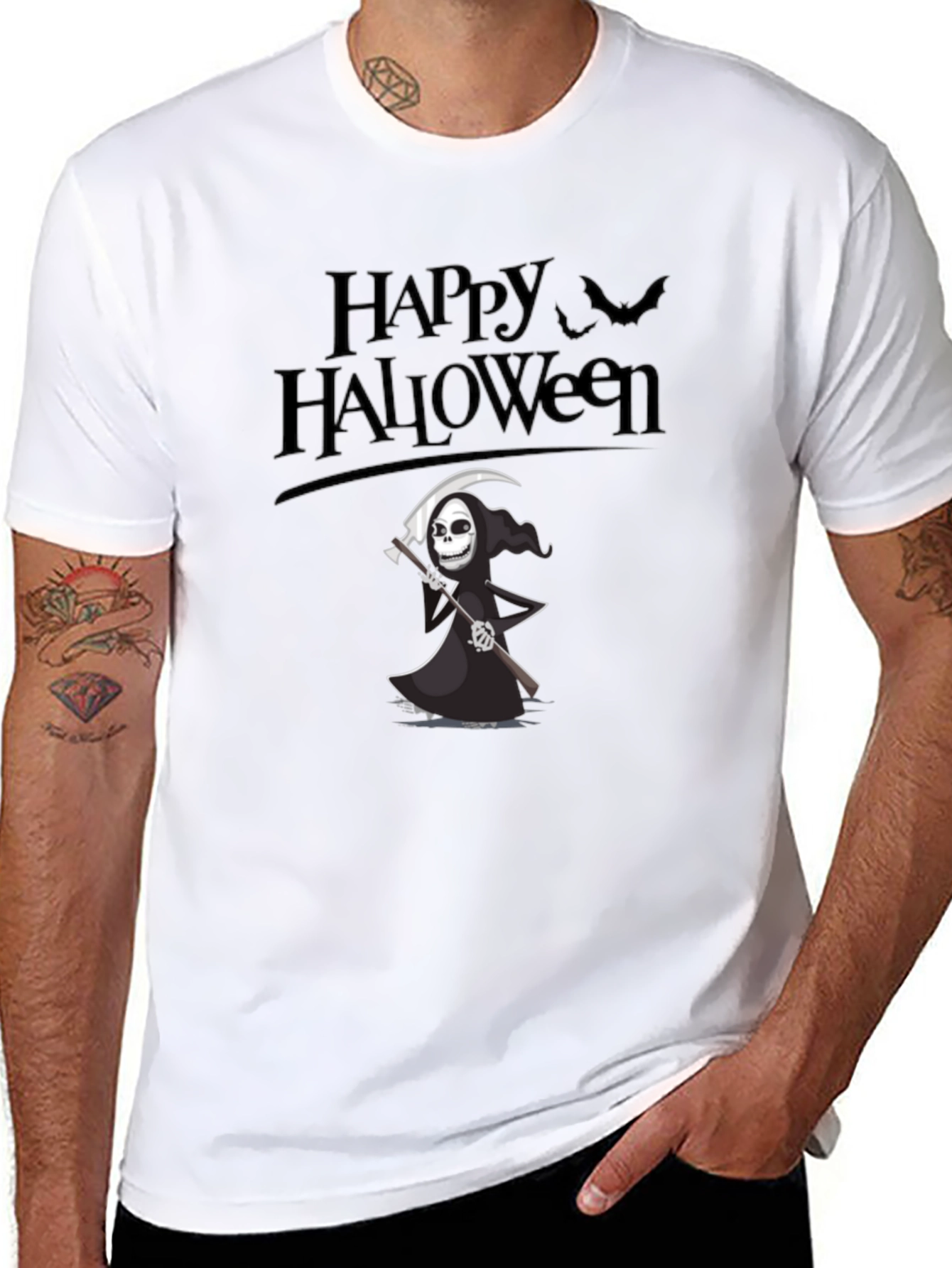 Happy Halloween Grim Reaper T-Shirt