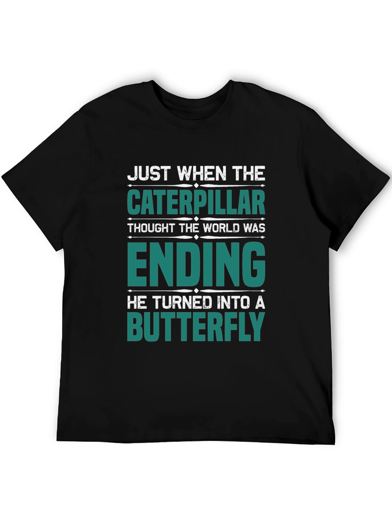 Caterpillar Turns Into Butterfly Graphic T-Shirt