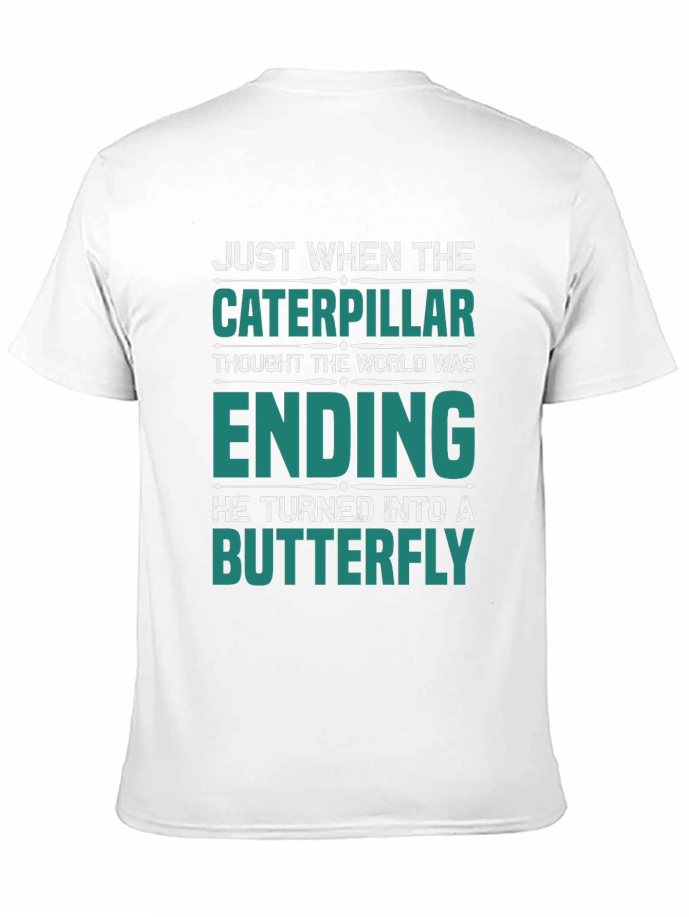 Caterpillar Turns Into Butterfly Graphic T-Shirt