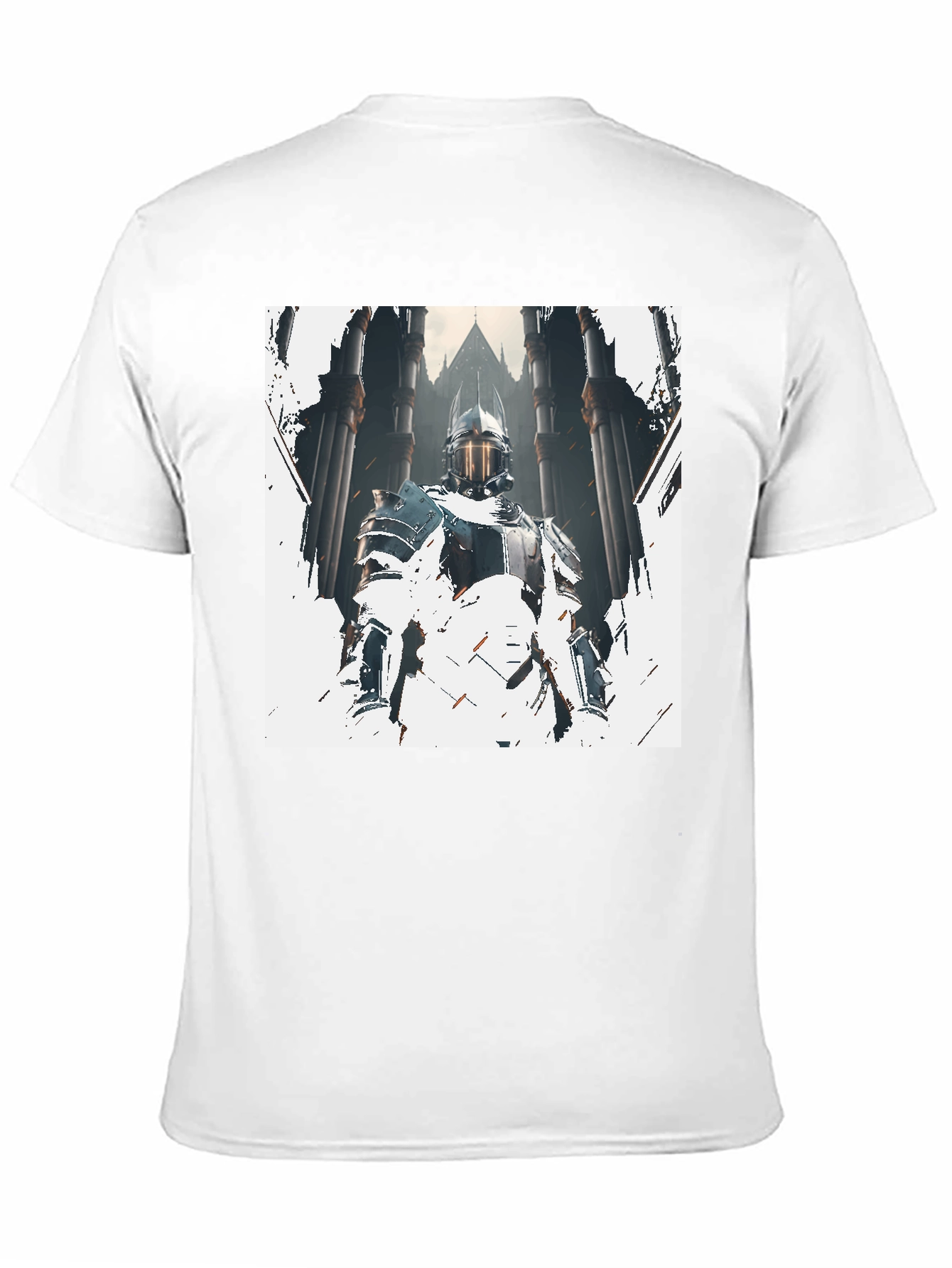 Knight Graphic Print Black T-Shirt