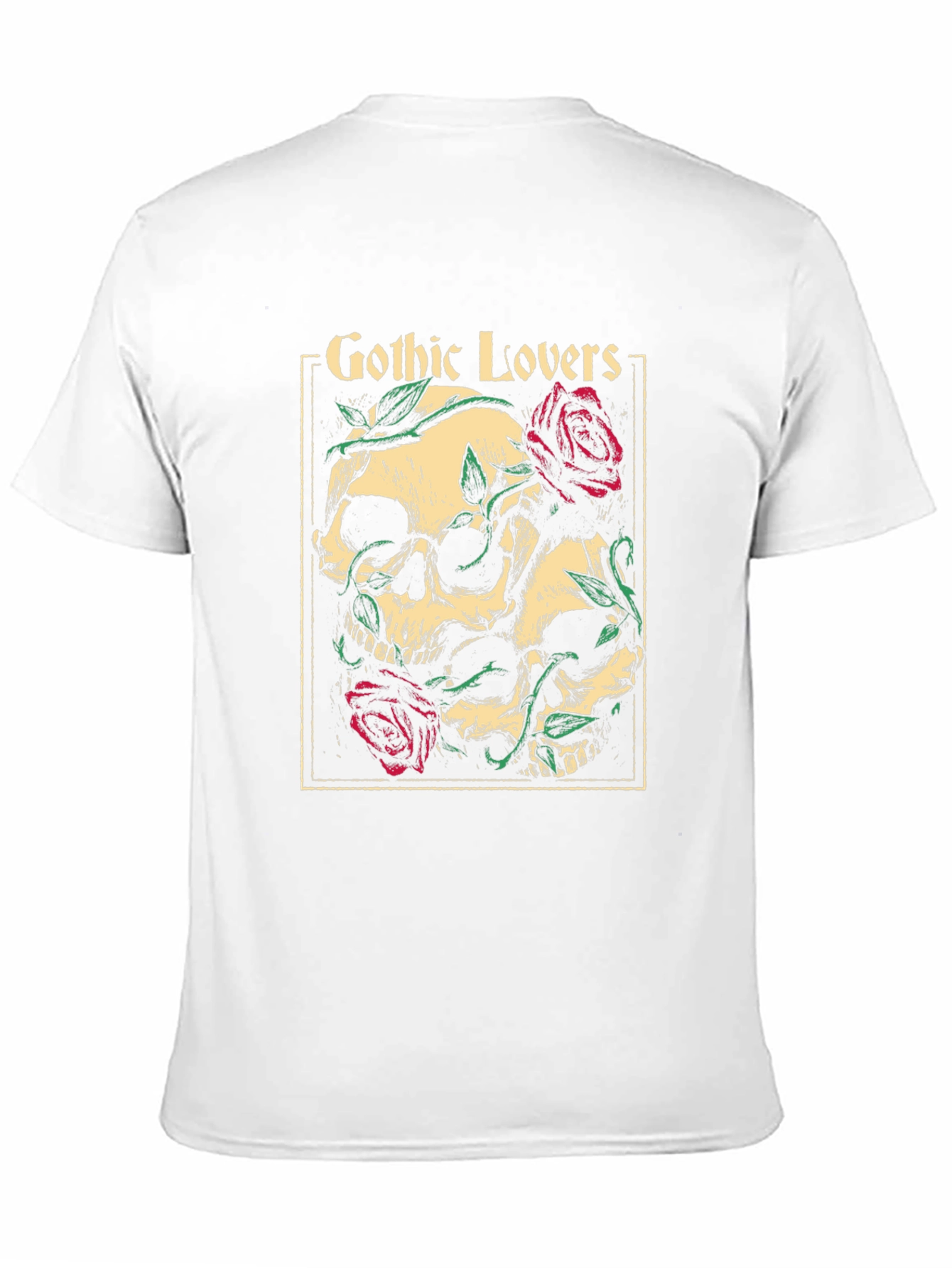 Gothic Lovers Skull & Roses Graphic Tee