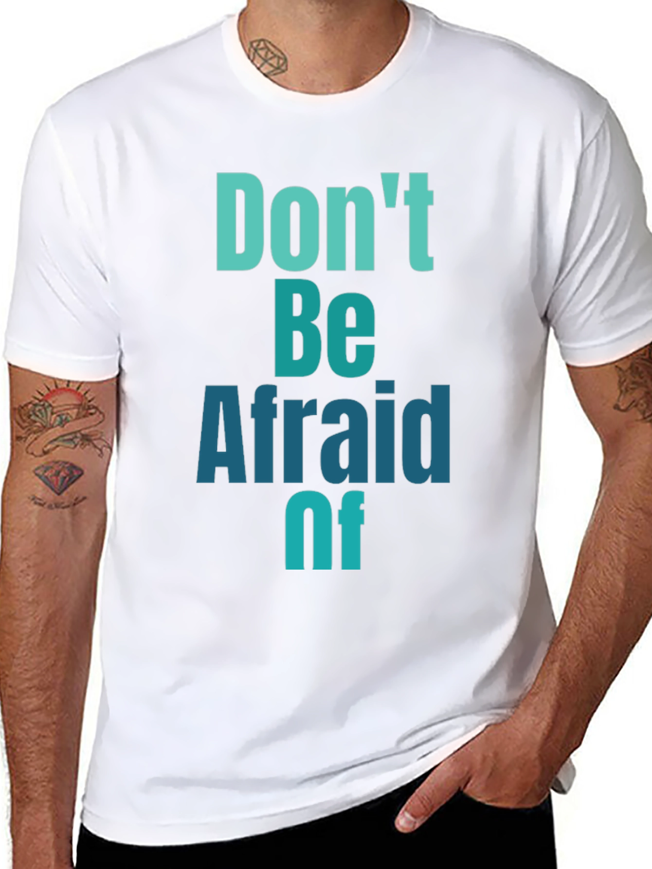Dont Be Afraid Graphic Tee - Black