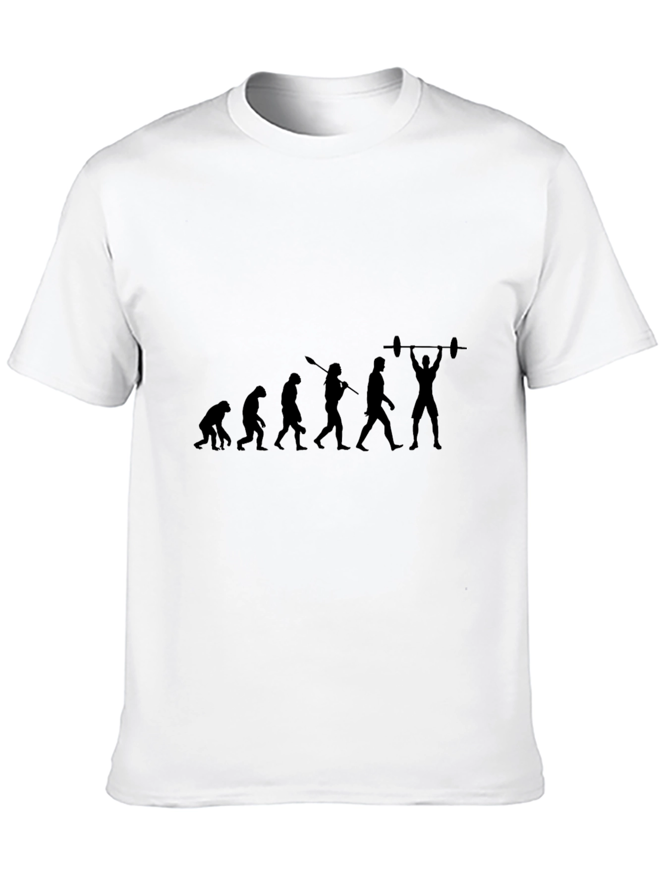 Evolution of Weightlifting Black T-Shirt
