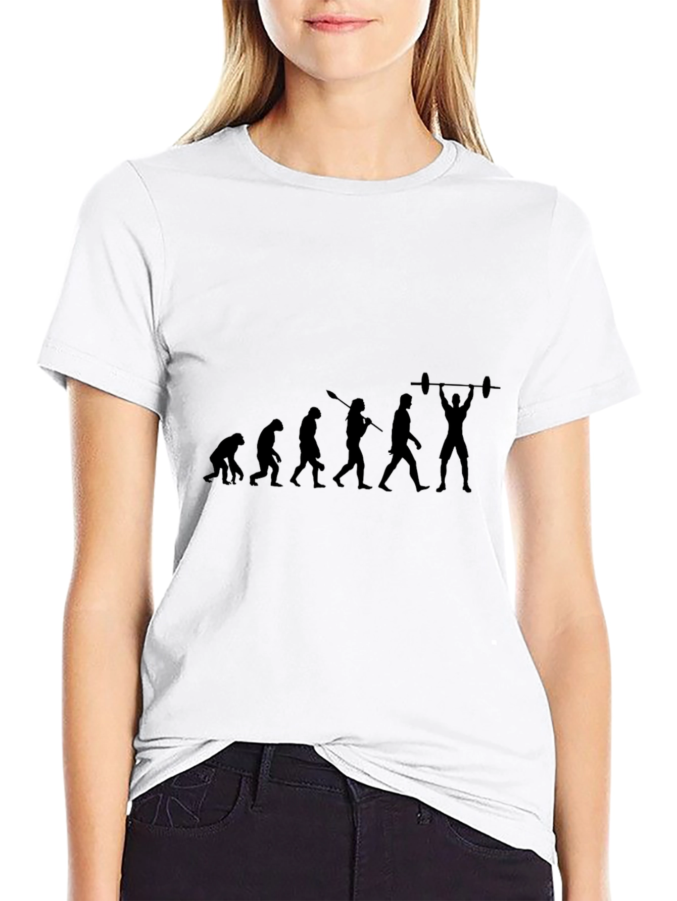 Evolution of Weightlifting Black T-Shirt