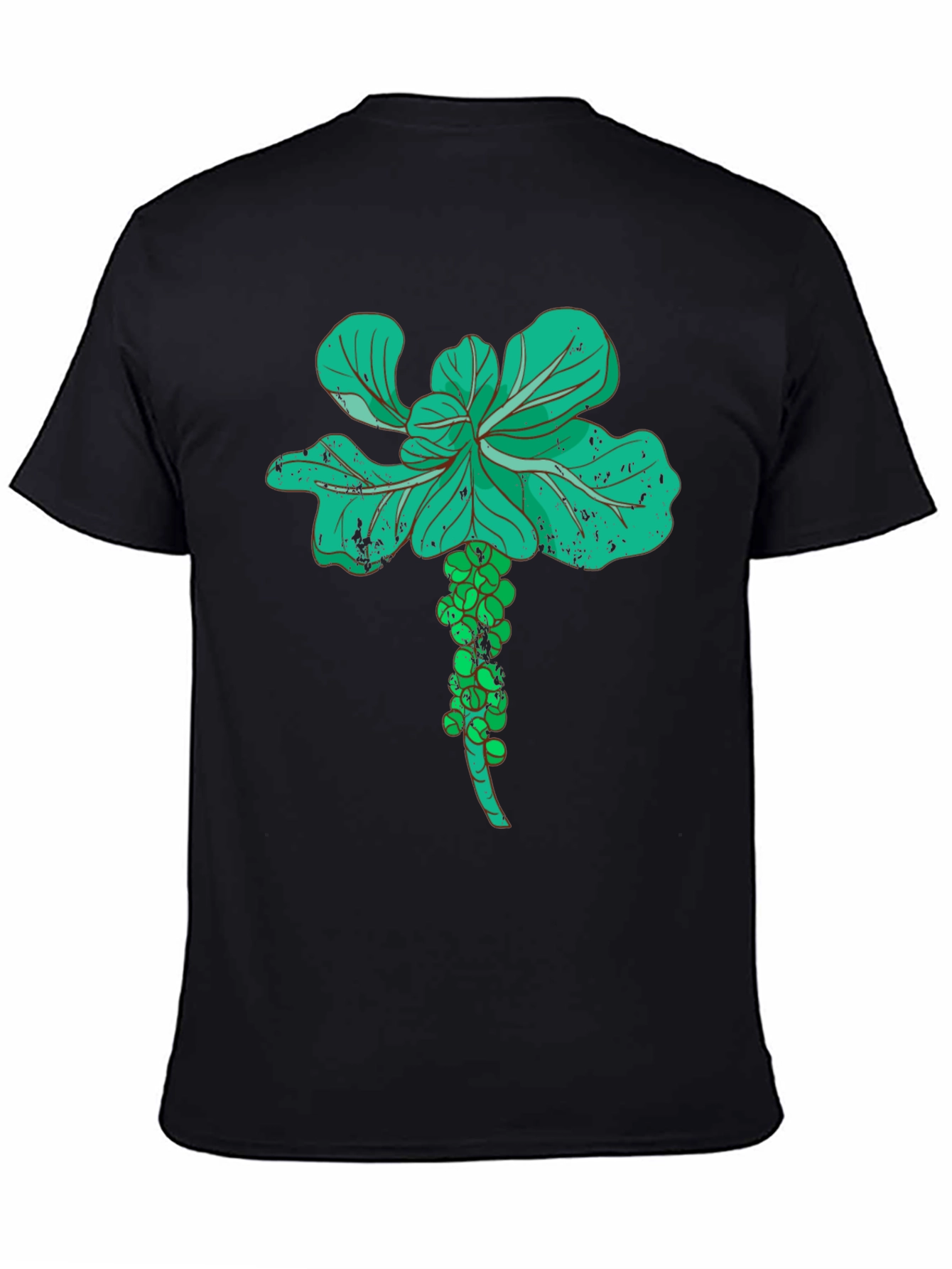 Brussels Sprouts Graphic Tee - Vegetable Lovers Black T-Shirt