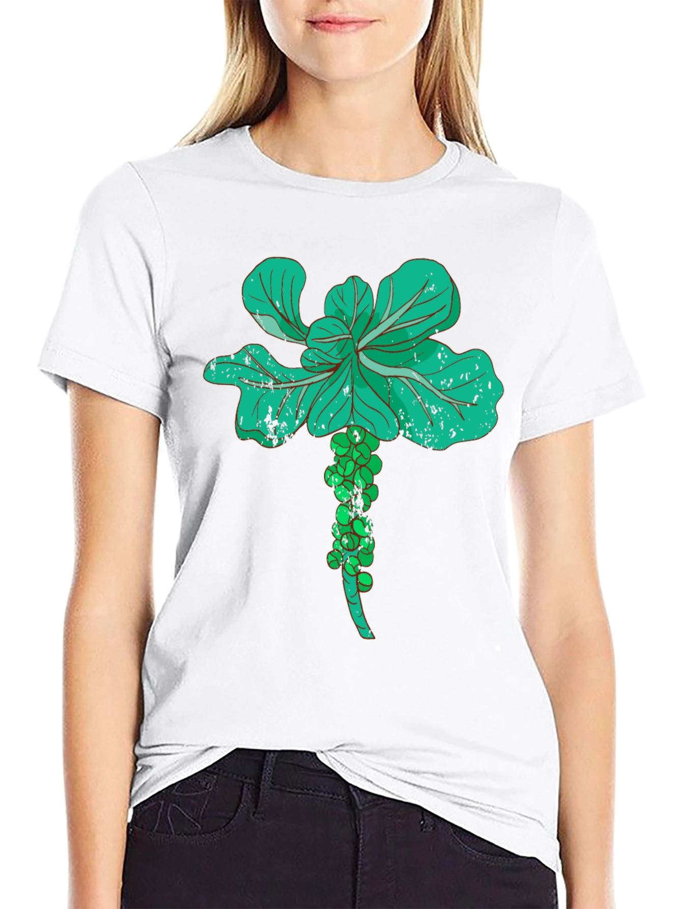 Brussels Sprouts Graphic Tee - Vegetable Lovers Black T-Shirt