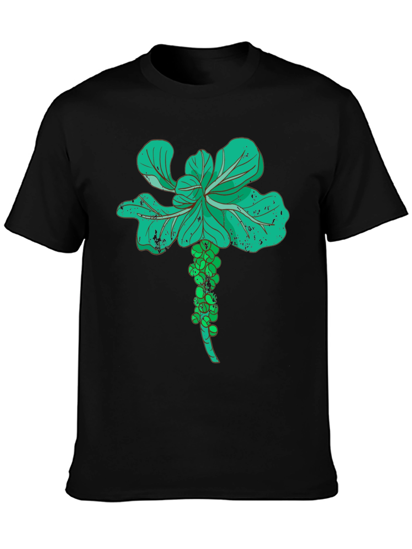 Brussels Sprouts Graphic Tee - Vegetable Lovers Black T-Shirt