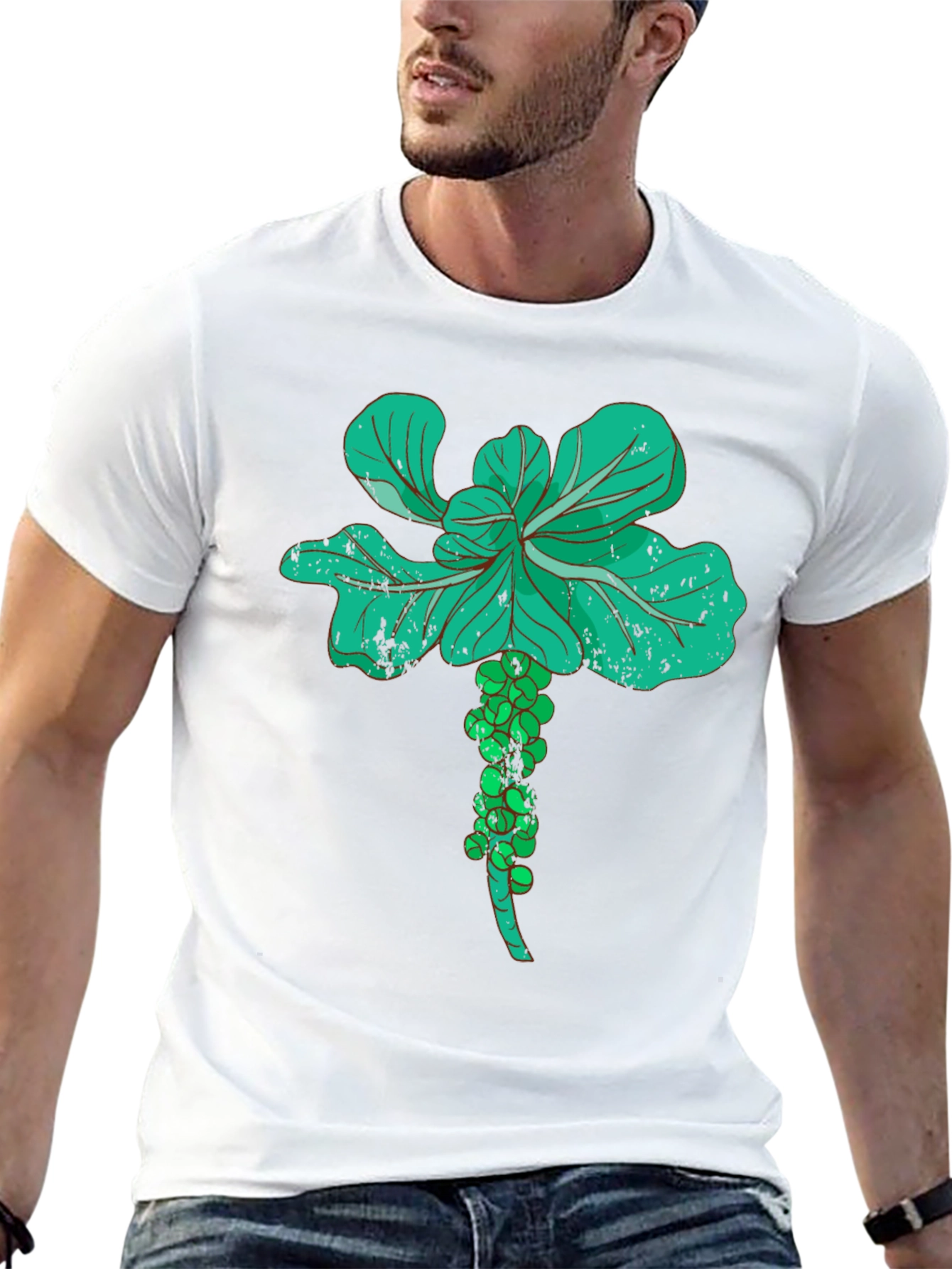 Brussels Sprouts Graphic Tee - Vegetable Lovers Black T-Shirt