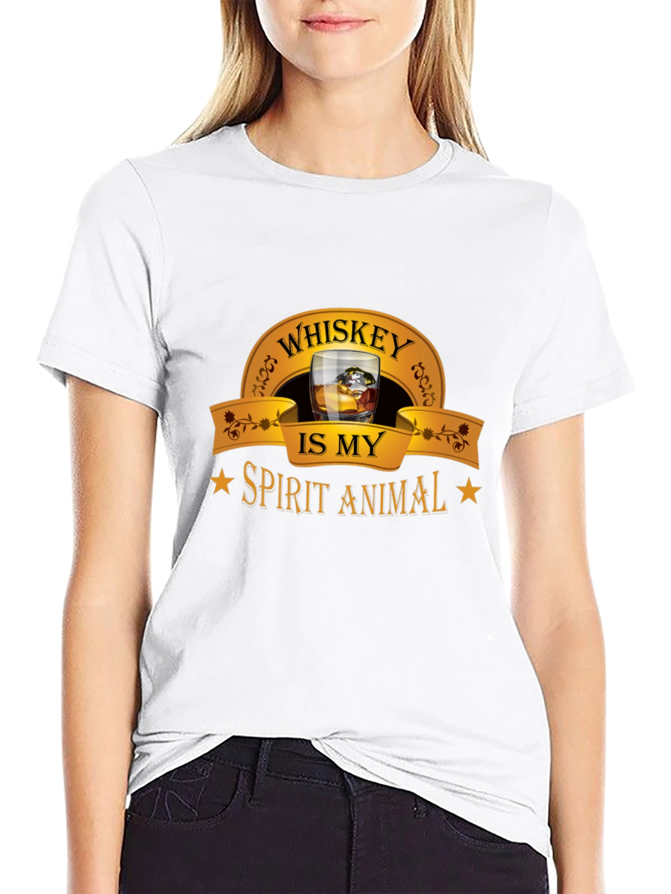 Whiskey is My Spirit Animal Graphic Tee