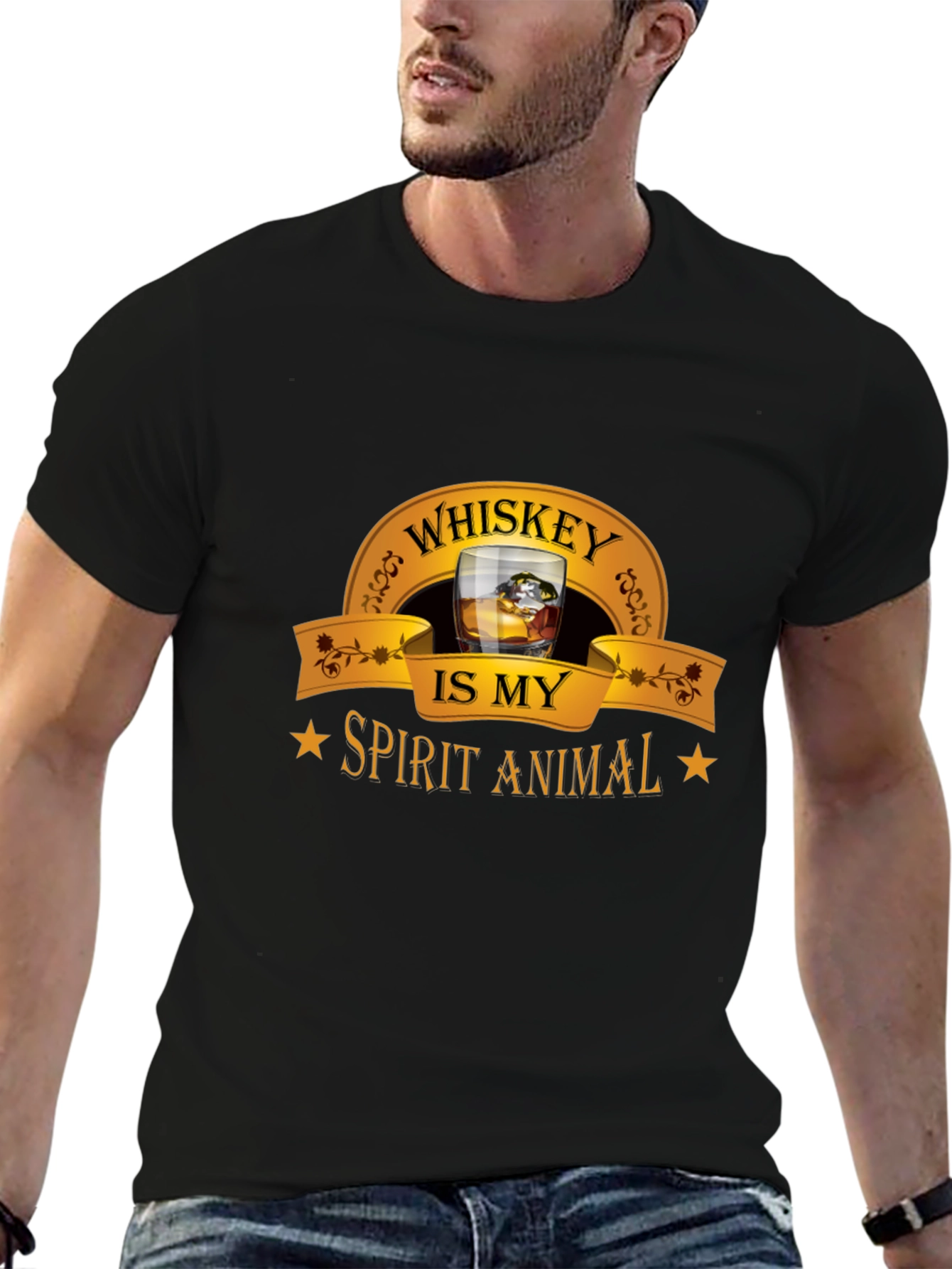 Whiskey is My Spirit Animal Graphic Tee
