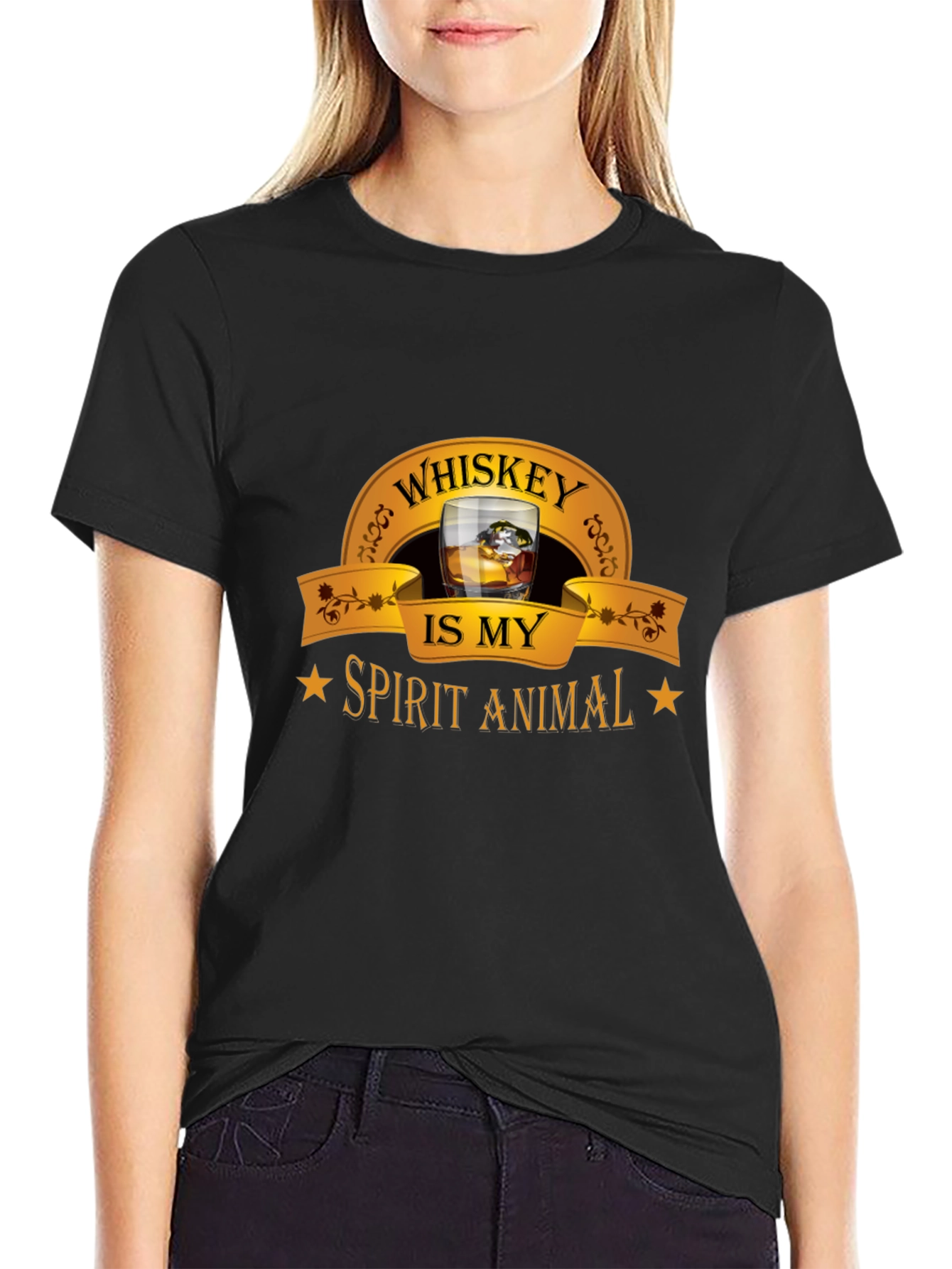 Whiskey is My Spirit Animal Graphic Tee