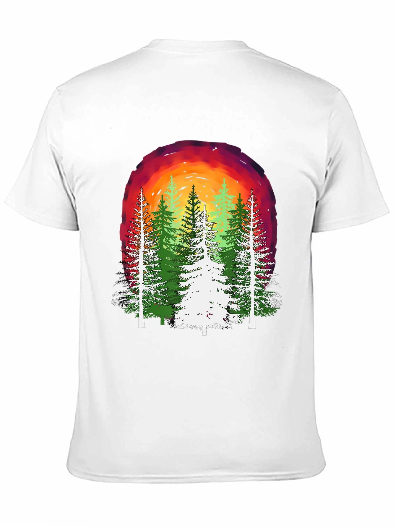 Nature Sunset Forest Graphic Tee