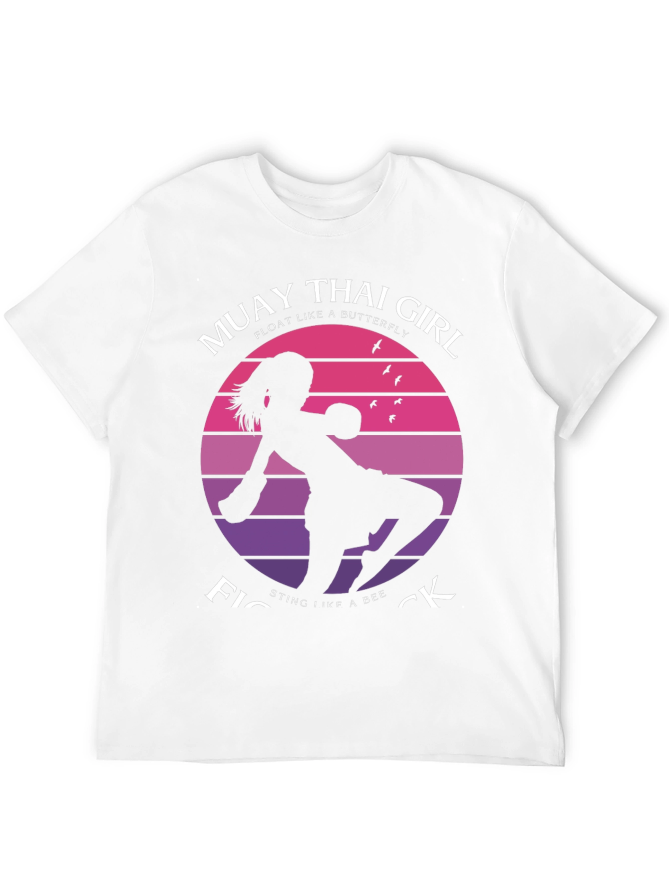 Muay Thai Girl Fighter Graphic T-Shirt