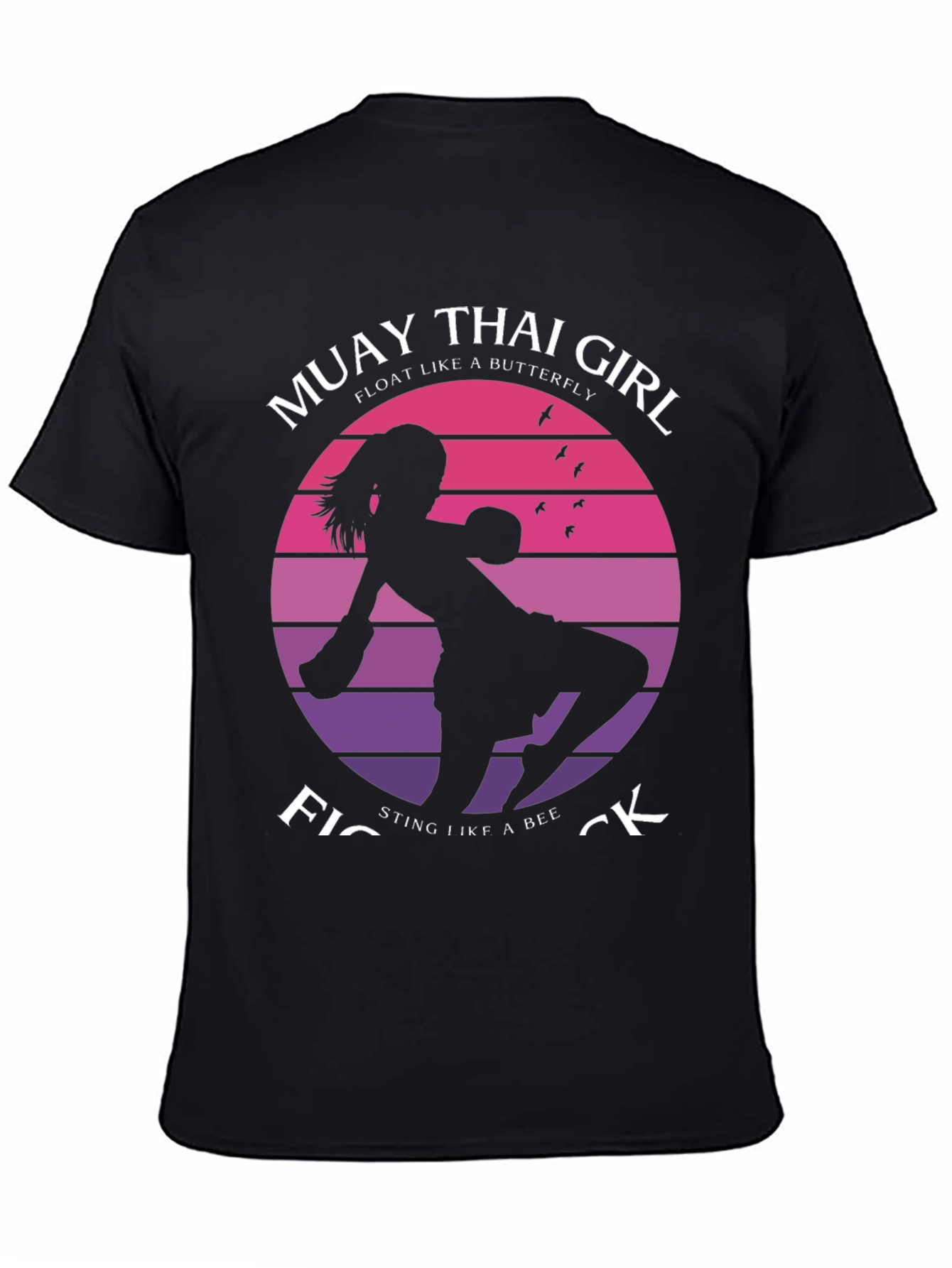 Muay Thai Girl Fighter Graphic T-Shirt
