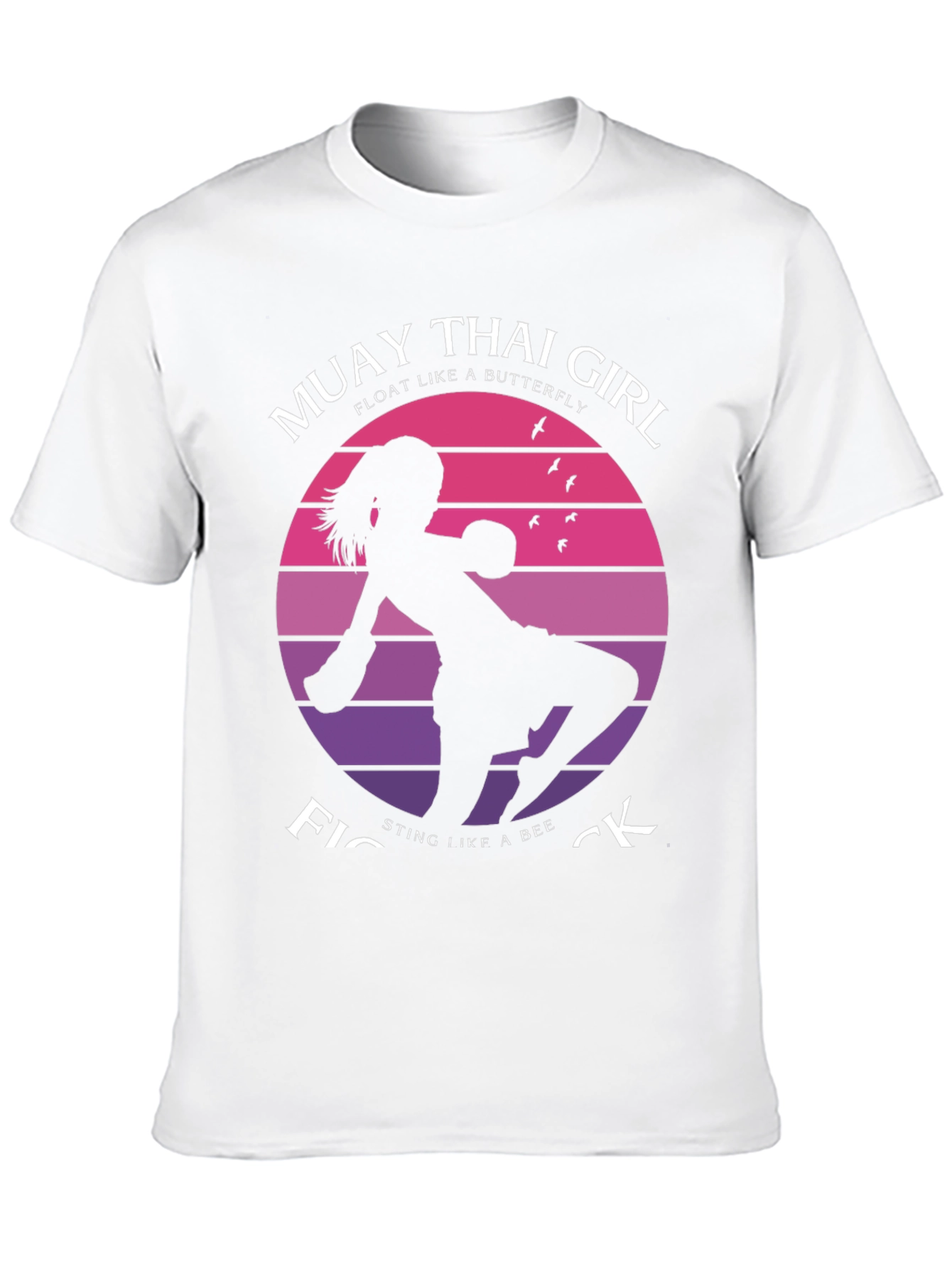 Muay Thai Girl Fighter Graphic T-Shirt