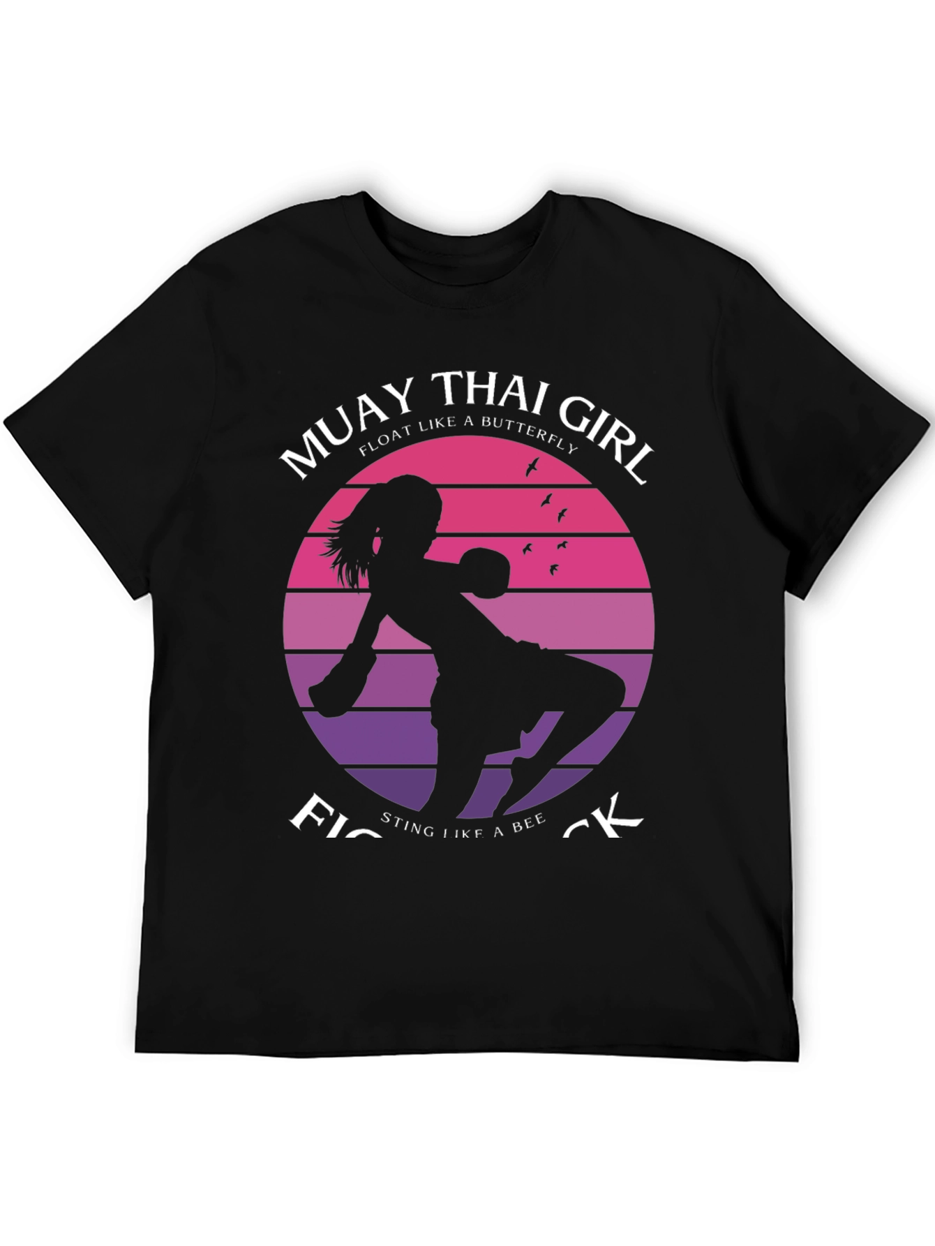 Muay Thai Girl Fighter Graphic T-Shirt