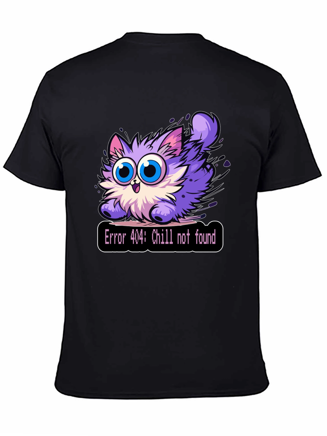 Error 404 Chill Not Found Cat T-Shirt