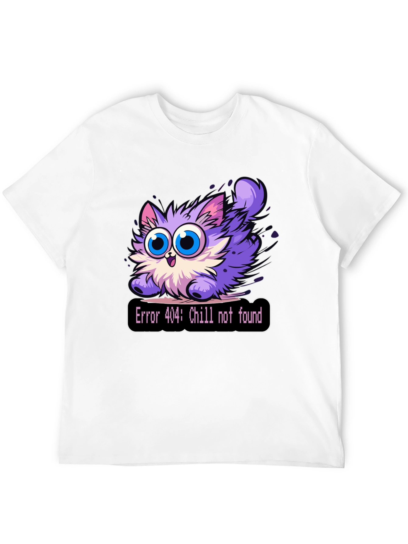 Error 404 Chill Not Found Cat T-Shirt