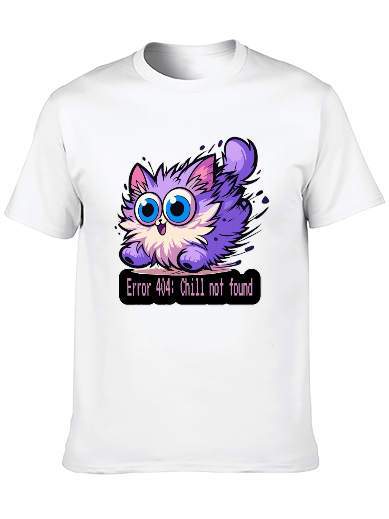 Error 404 Chill Not Found Cat T-Shirt