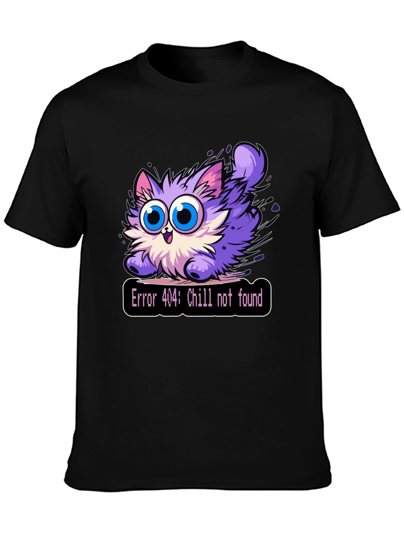 Error 404 Chill Not Found Cat T-Shirt