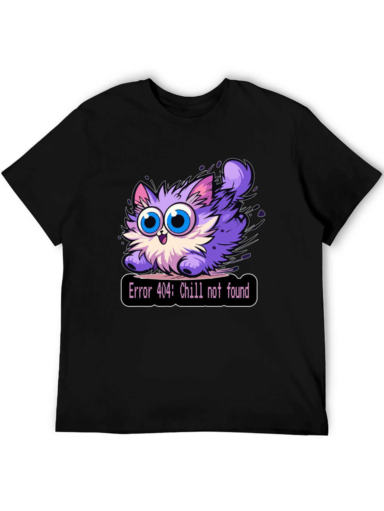 Error 404 Chill Not Found Cat T-Shirt