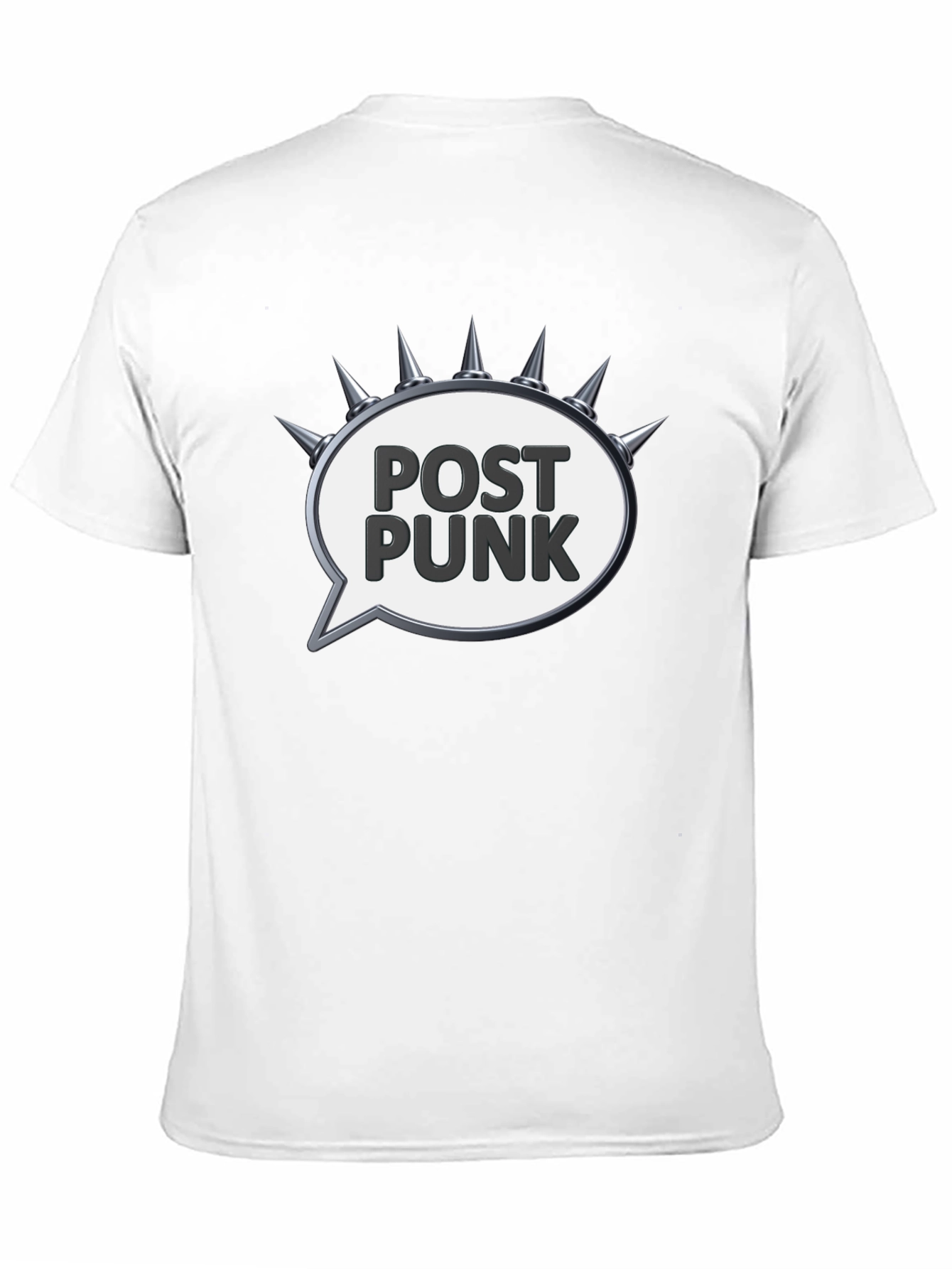 Edgy Post Punk Spiked Speech Bubble Tee