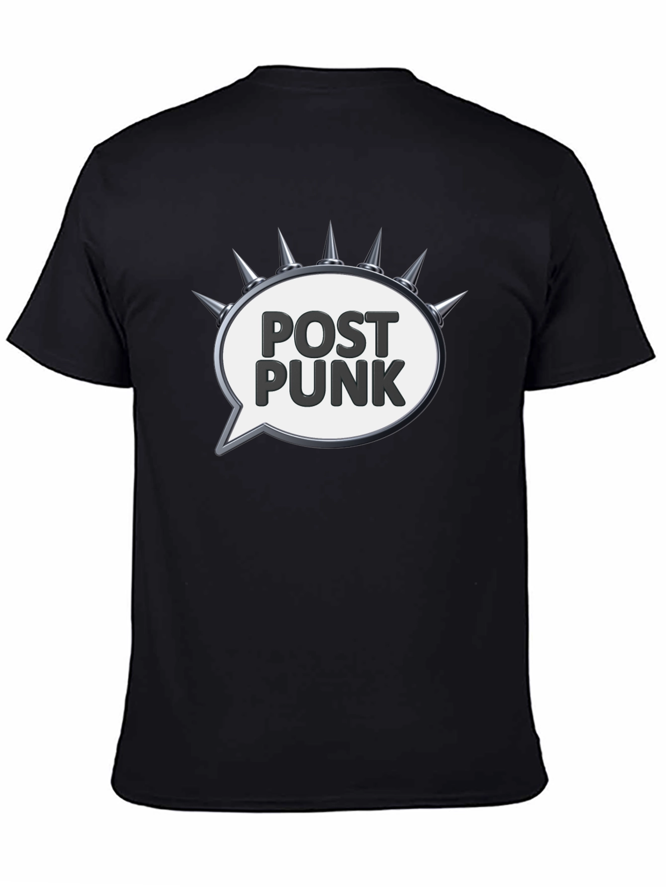 Edgy Post Punk Spiked Speech Bubble Tee