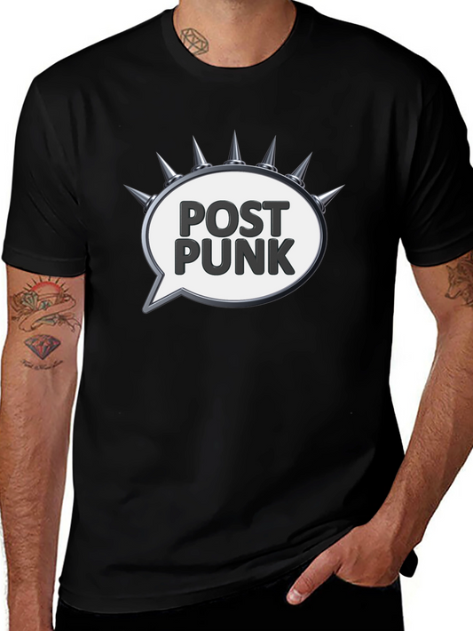Edgy Post Punk Spiked Speech Bubble Tee