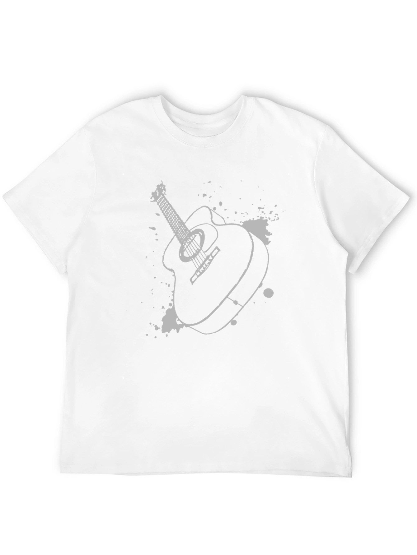 Acoustic Guitar Graphic Tee - Music Lovers T-Shirt