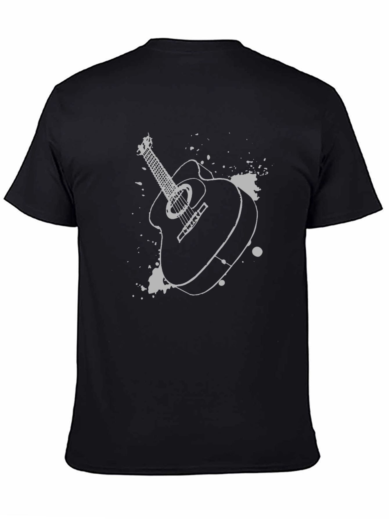 Acoustic Guitar Graphic Tee - Music Lovers T-Shirt