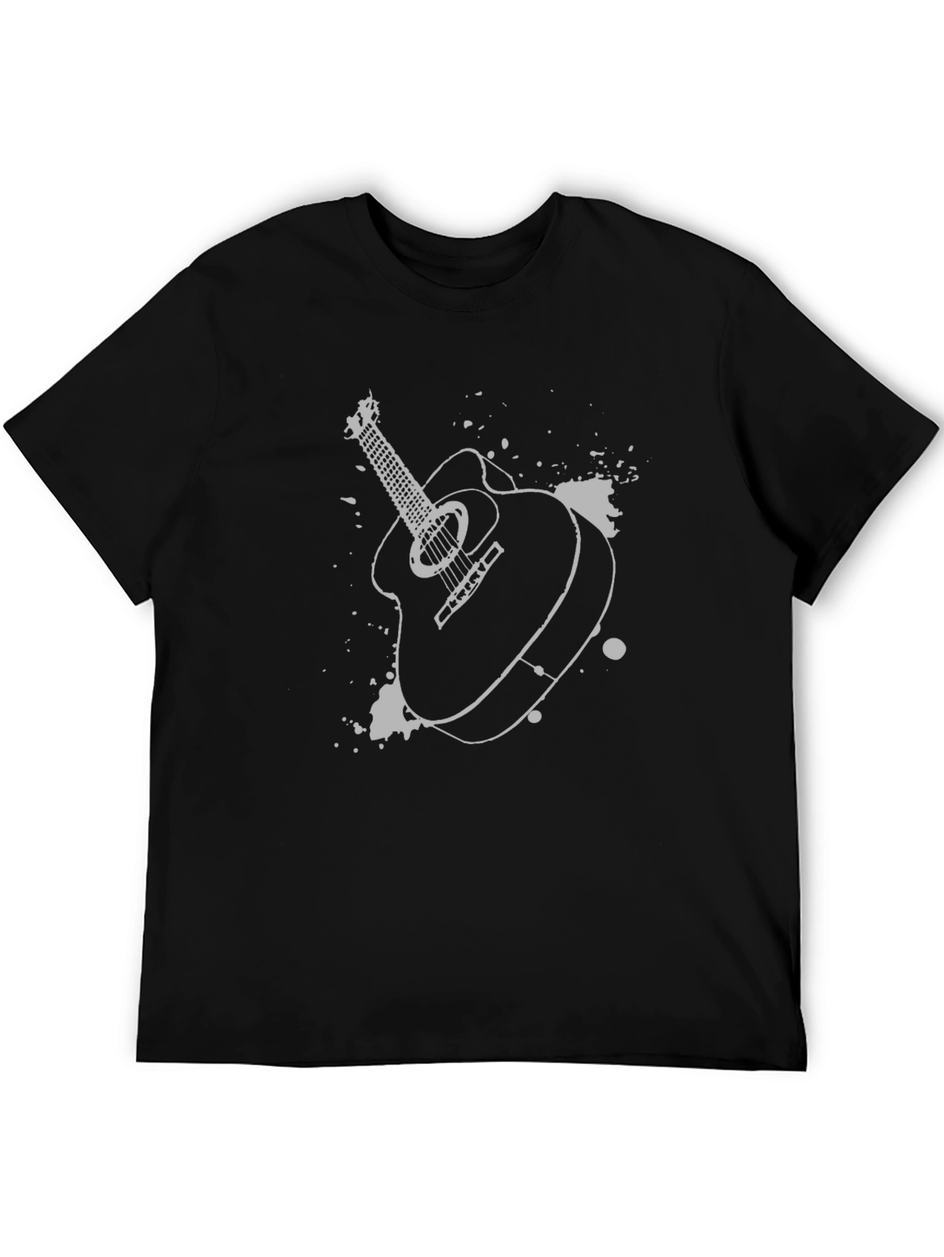 Acoustic Guitar Graphic Tee - Music Lovers T-Shirt