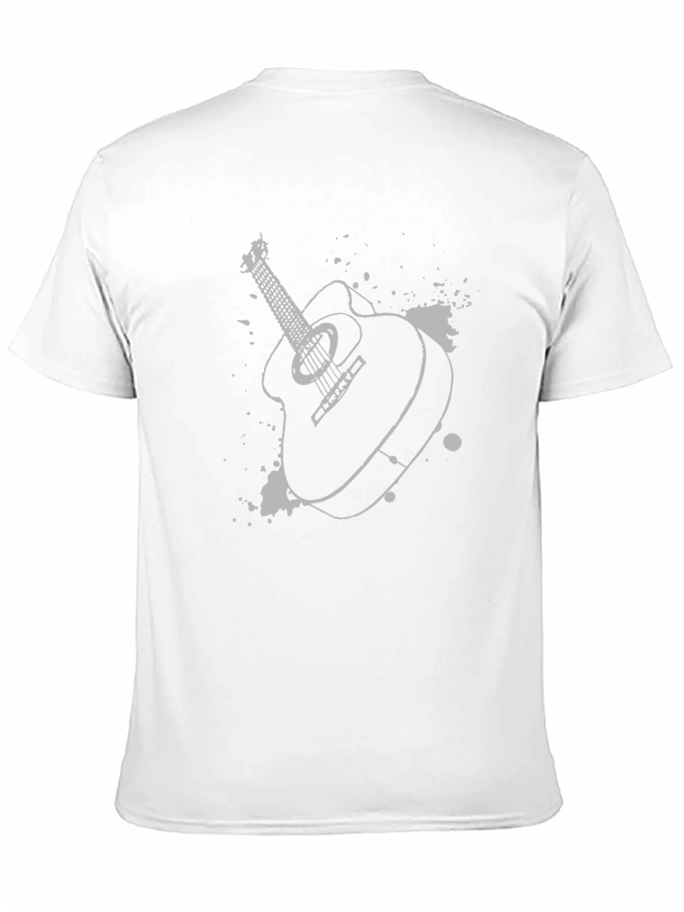 Acoustic Guitar Graphic Tee - Music Lovers T-Shirt