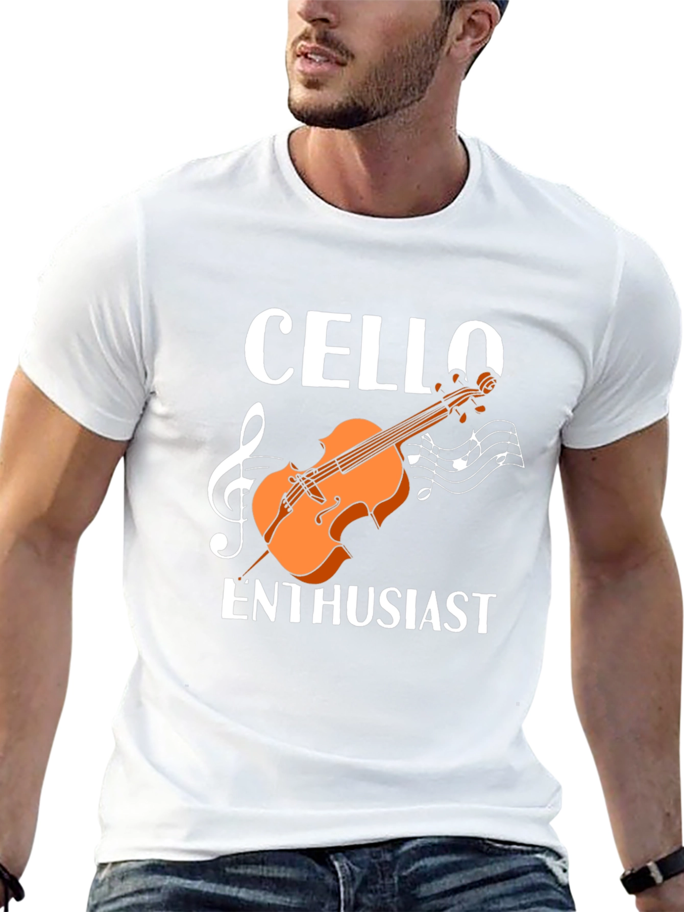 Cello Enthusiast Graphic T-Shirt