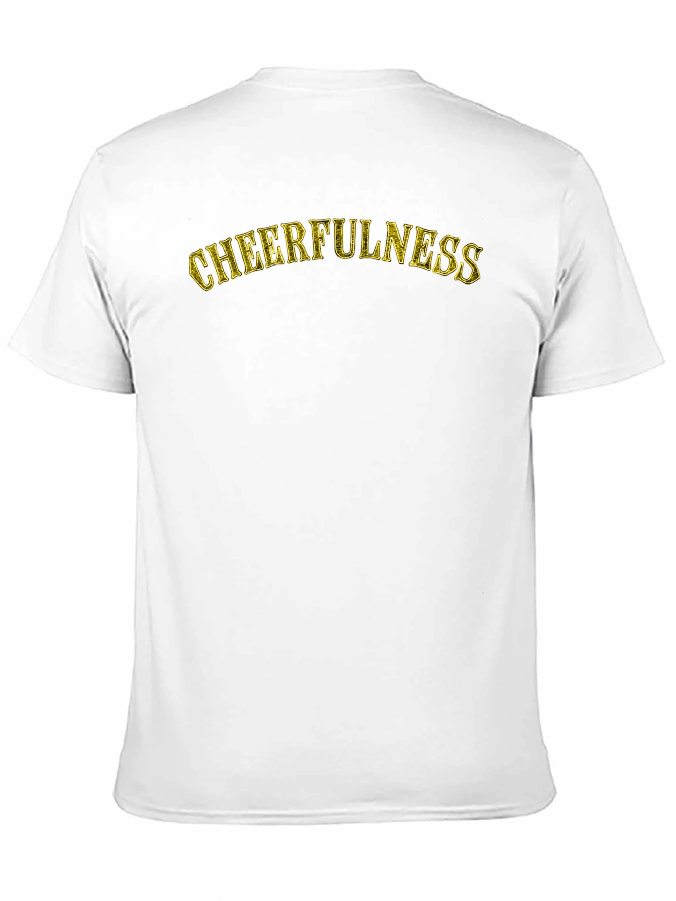 Cheerfulness Graphic T-Shirt - Black Cotton Tee