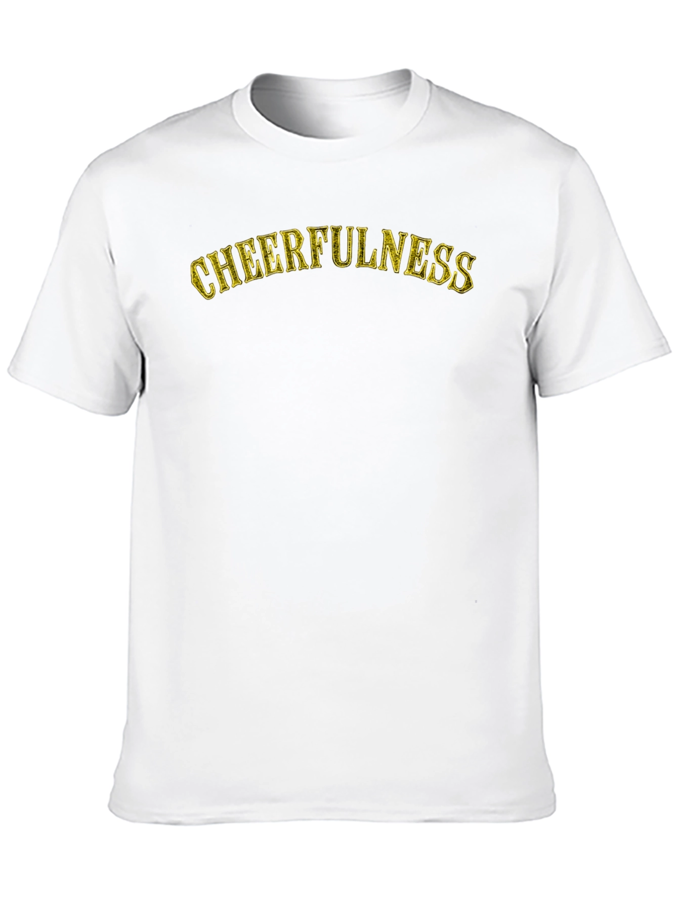 Cheerfulness Graphic T-Shirt - Black Cotton Tee