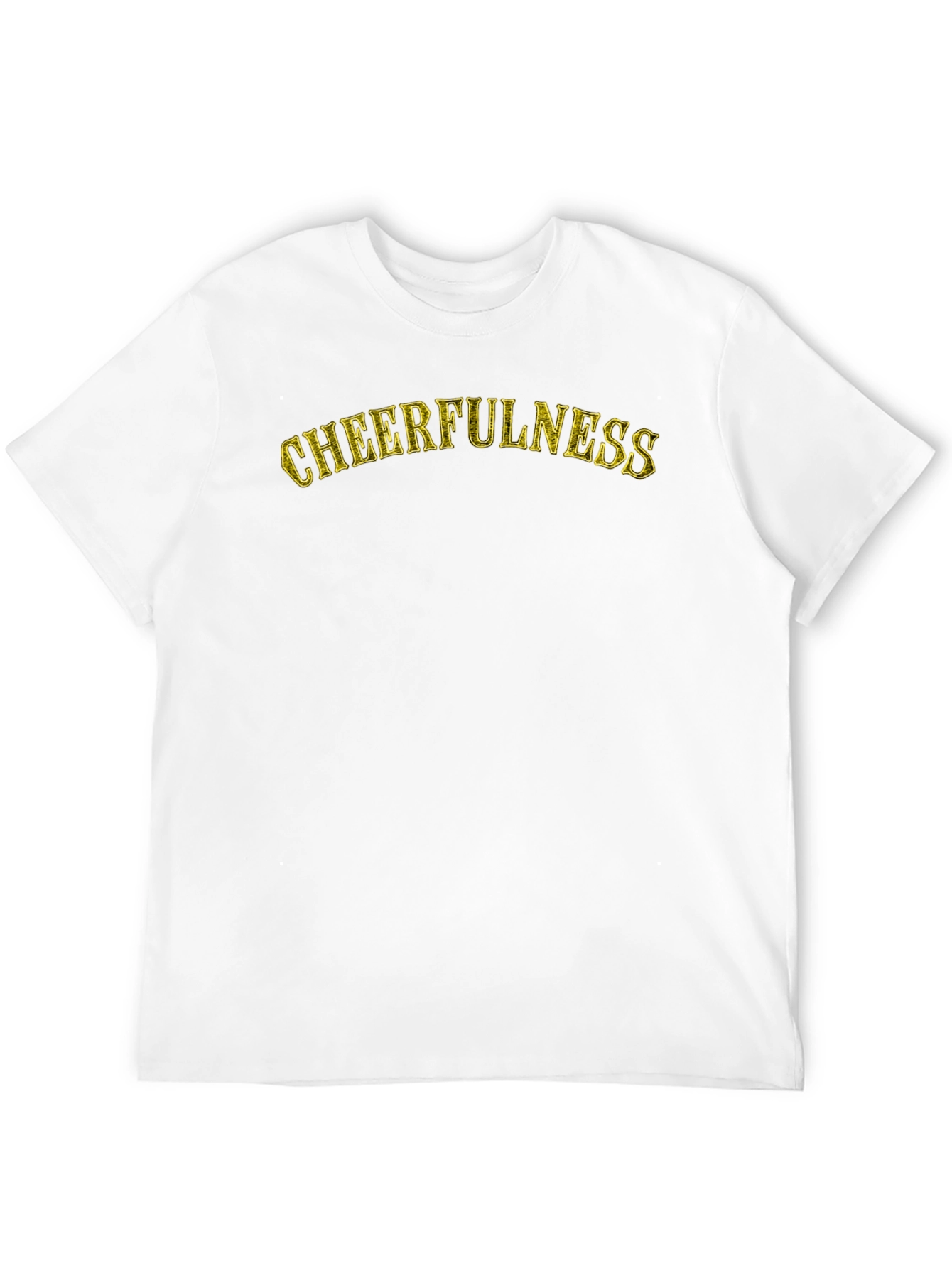 Cheerfulness Graphic T-Shirt - Black Cotton Tee