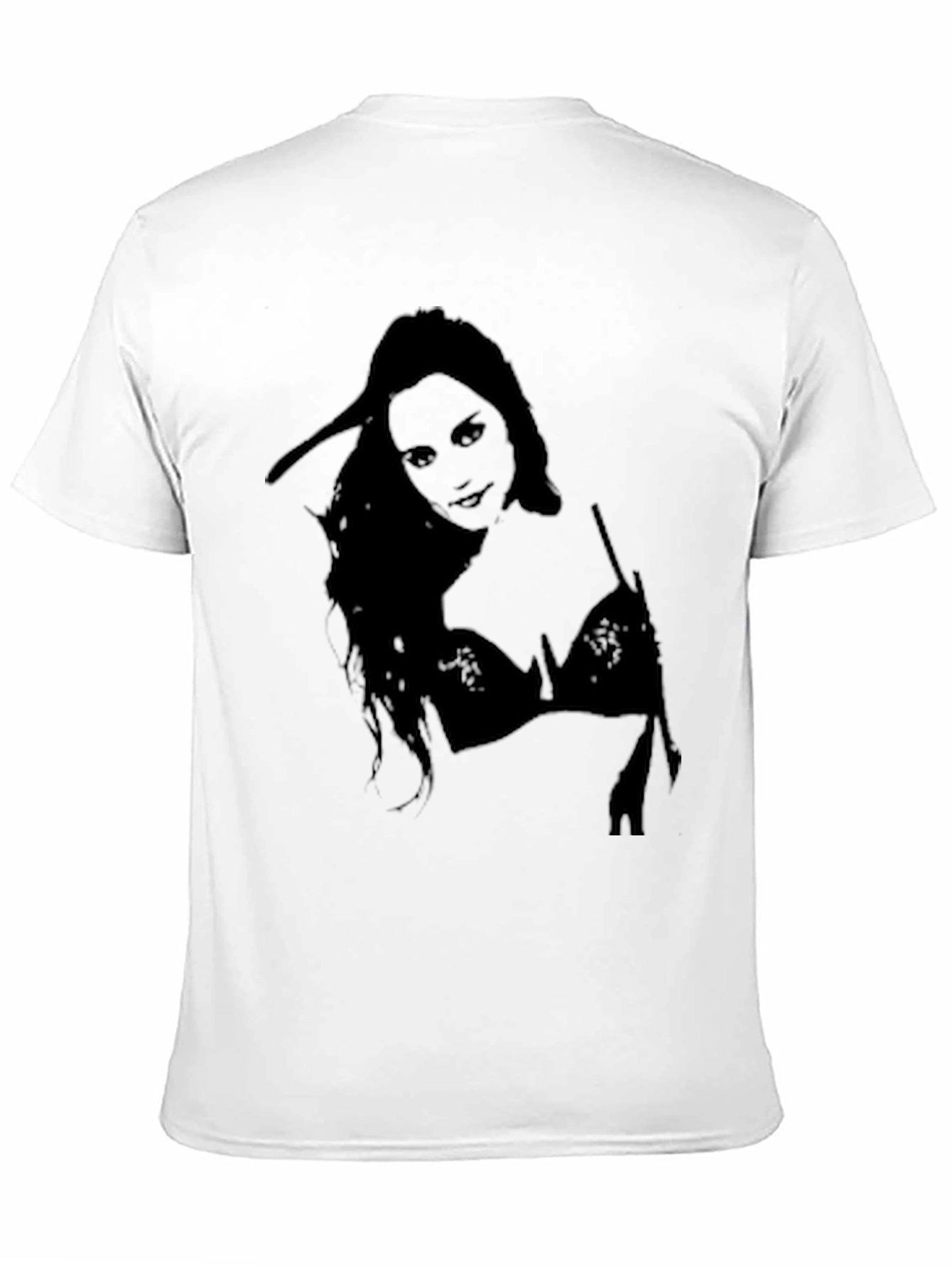 Silhouette Woman Graphic Black T-Shirt