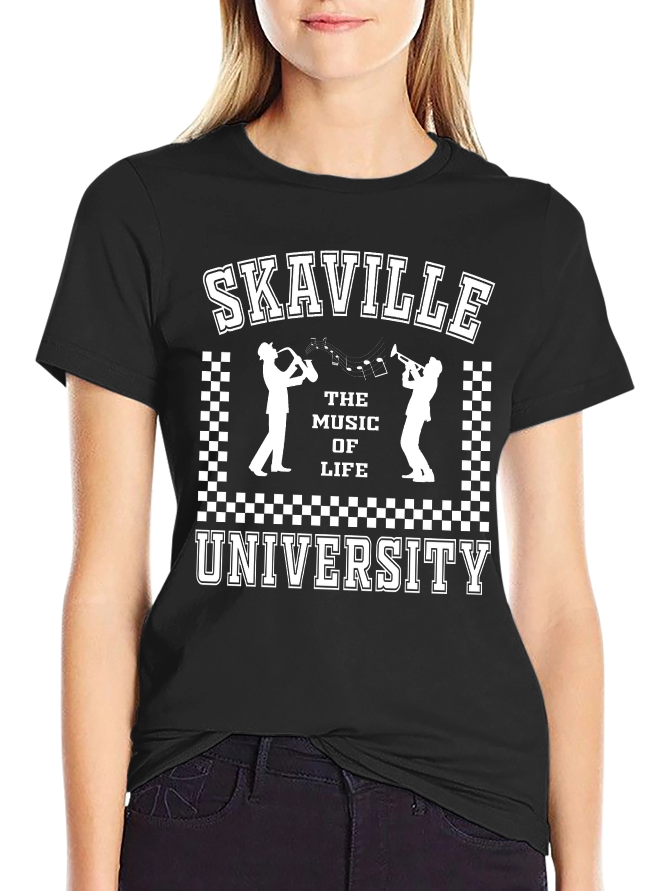 Ska Music T-Shirt: Skaville University Design